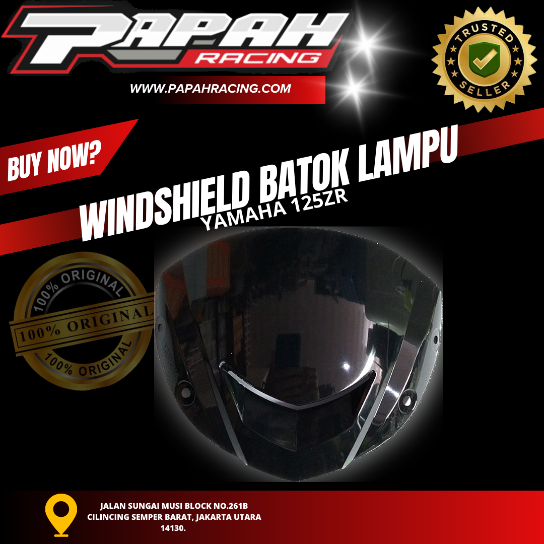 WINDSHIELD BATOK LAMPU YAMAHA 125ZR